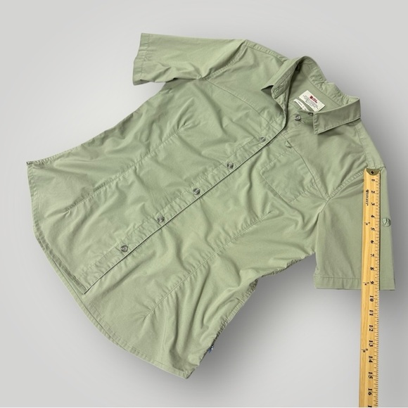 FJALLRAVEN High Coast Stretch Shirt Green Sz L Slim Fit - Picture 9 of 10